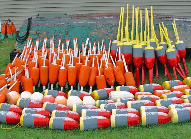 Foam lobster trap buoys